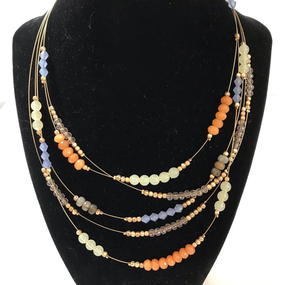 Chico’s Layered Beaded Necklace